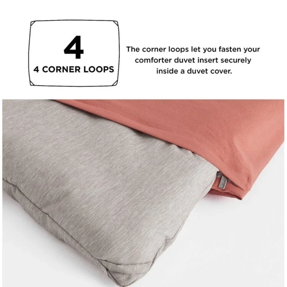 Bedsure Twin/Twin XL Comforter Set Linen. Comforter And 1 Sham 68x88